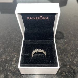 Pandora Flower Ring! Gently Used! Size 6!